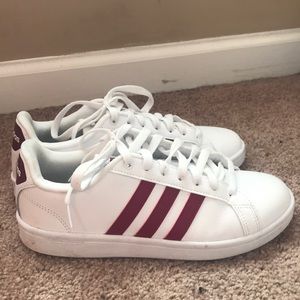 Maroon Adidas Superstar Sneakers Lightly Worn